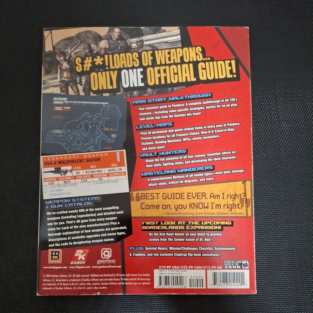 Brady Games Borderlands Strategy Guide