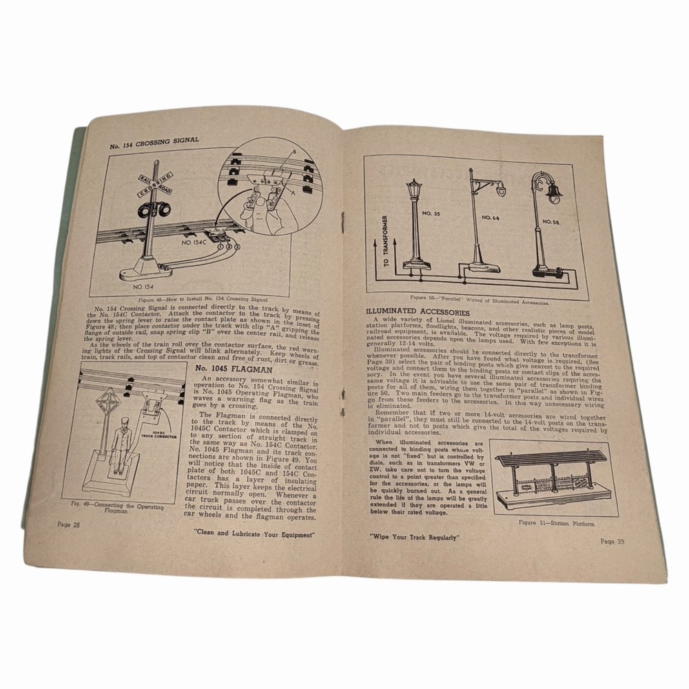 "Lionel Trains Instructions for Assembling & Operating " Booklet 1949 Vintage