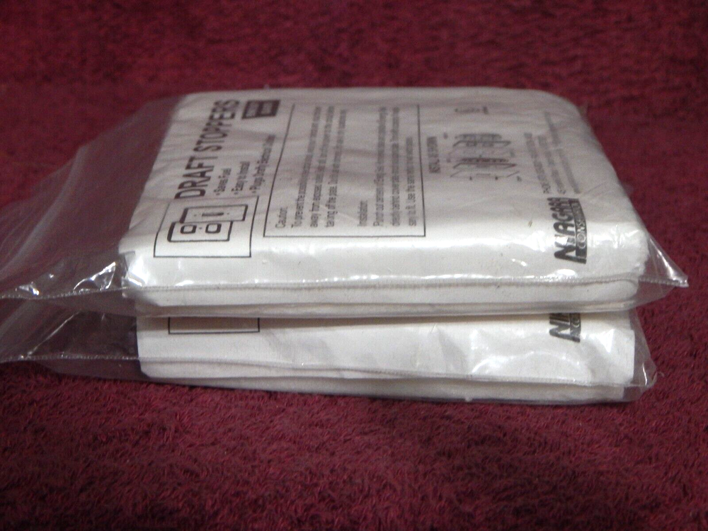 2 Niagara Draft Stoppers Outlet Insulators 5 Light Switch 5 Outlets per pack NOS
