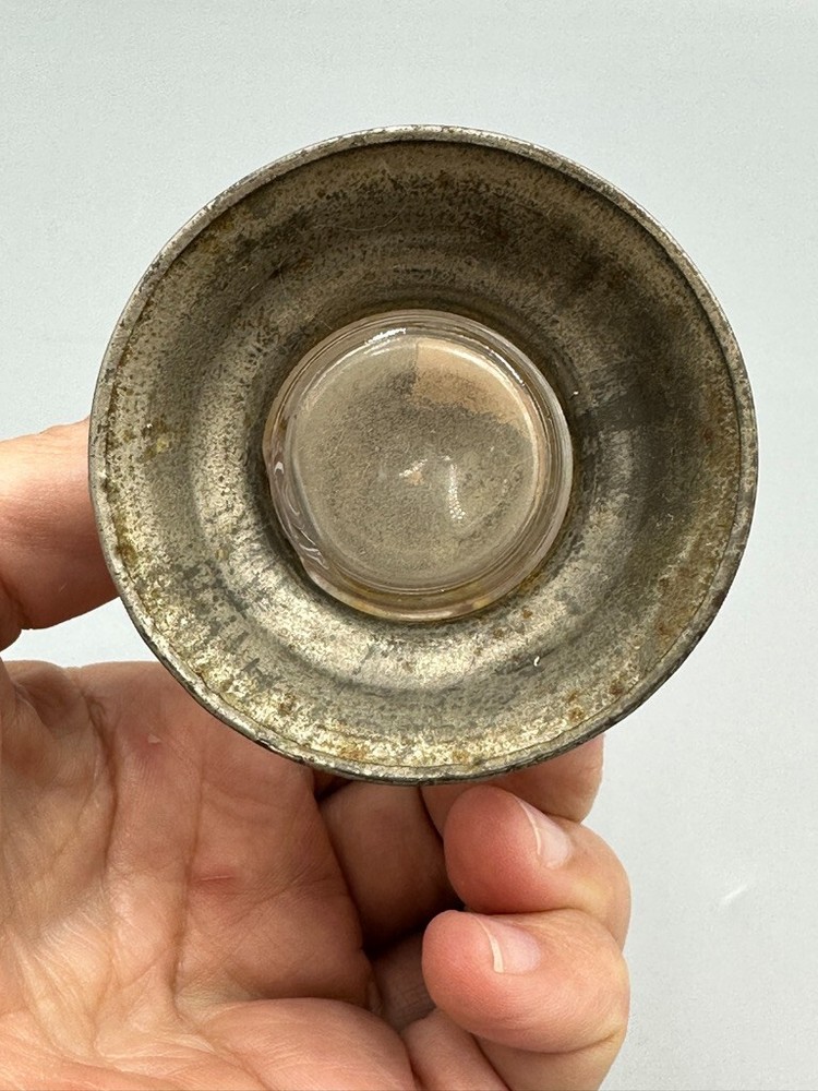 1915 Antique 16-Hole LANTERN GLASS CANDY CONTAINER A&E 444