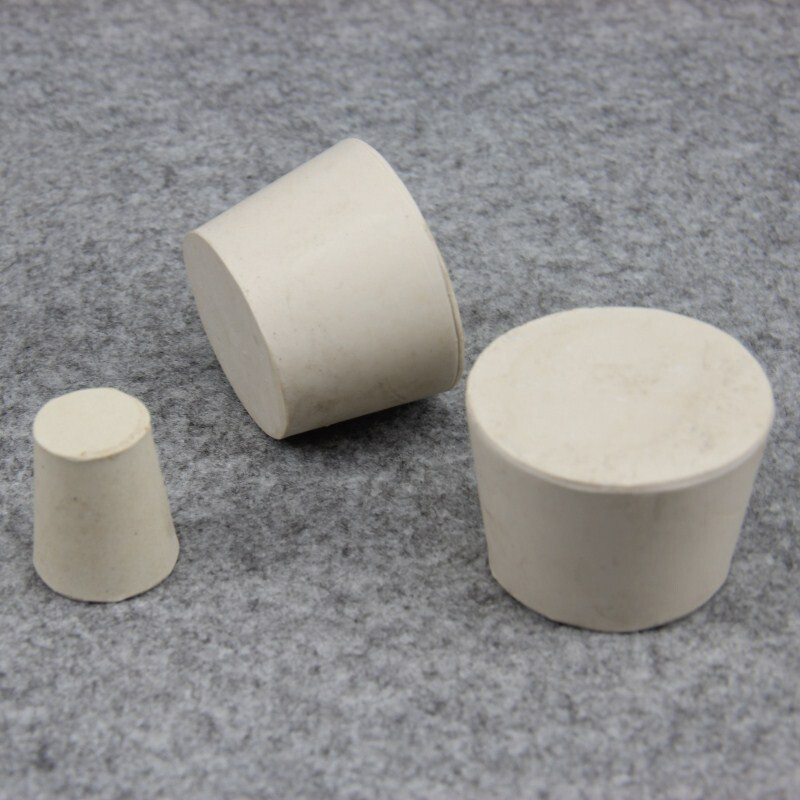 Rubber Stopper White Tapered Lab Seal Solid Rubber Plug Various Sizes Available