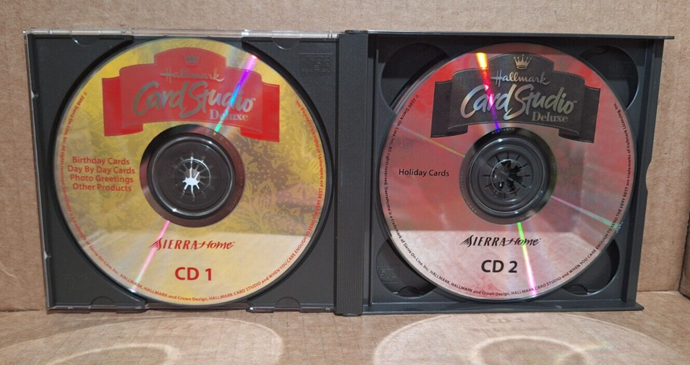Hallmark Card Studio Deluxe - Released by Sierra (PC, 2000) - All Discs, Tested
