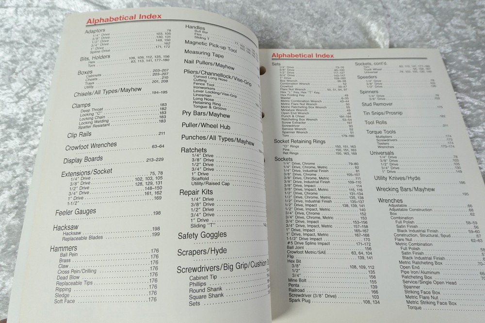 1992 Wright Tool Catalog 239 Pages Hand Tools