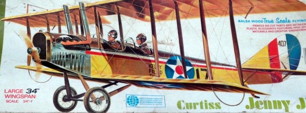 Air Trails JN-4D "Jenny" PLAN + CONSTRUCTION ARTICLE for 42" UC Model Airplane