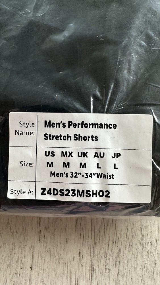 Luly Yang Amazon Shorts Men Medium 32-34 Cargo Uniform Stretch Black