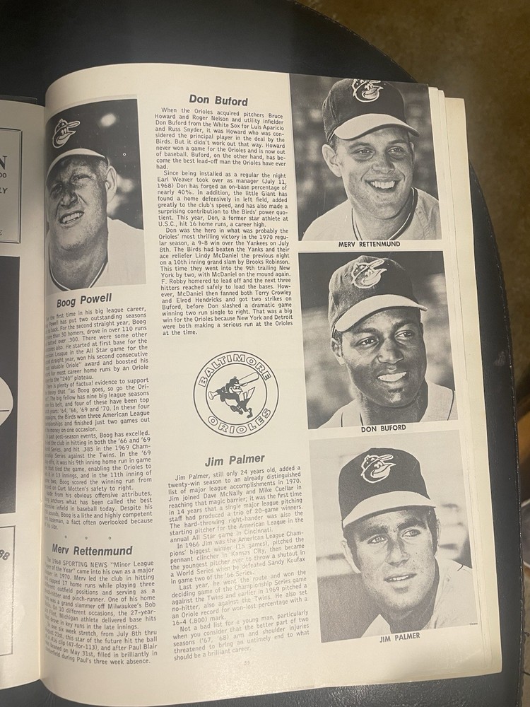 1970 World Series program Unscored From Cincinnati.