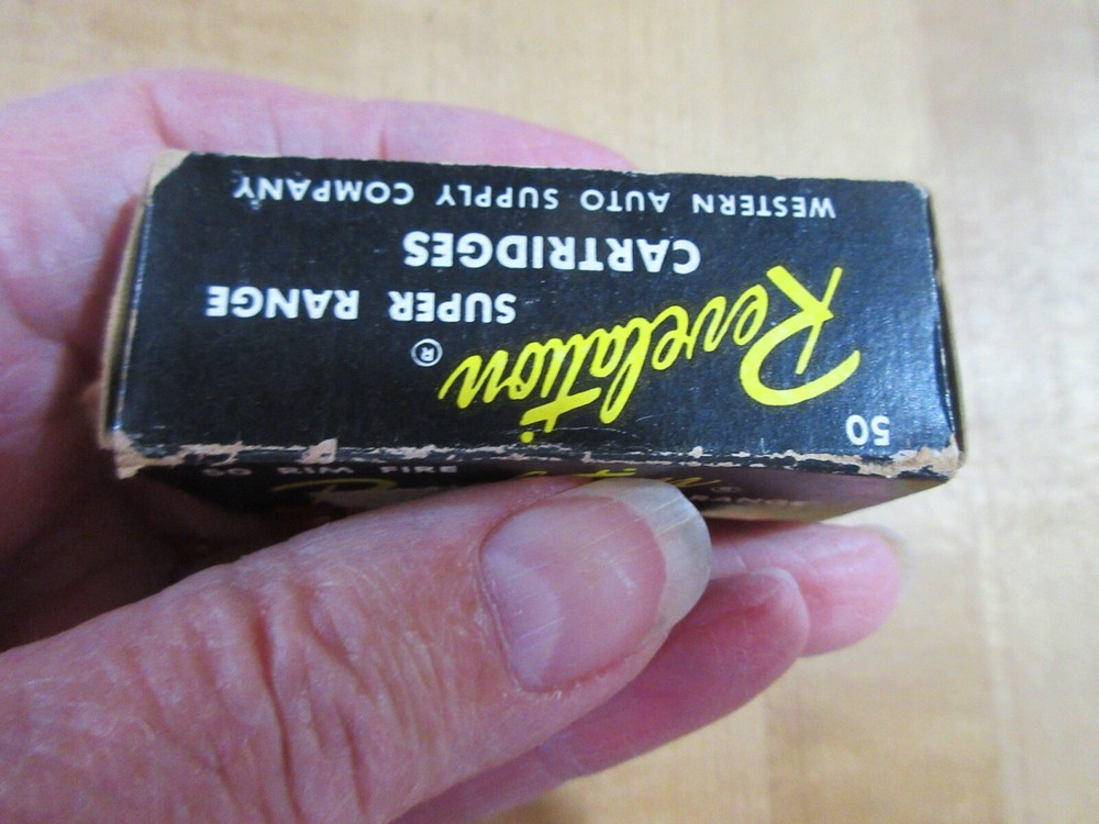 Empty Ammo Box Revelation Western Auto Super Range 22 LONG (w18) #13