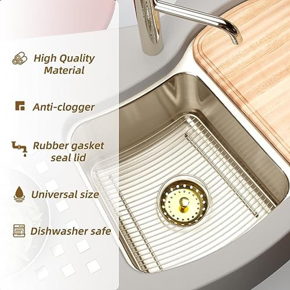 3x Kitchen Sink Strainer Stopper Sink Strainer Garbage Disposal Plug Universal