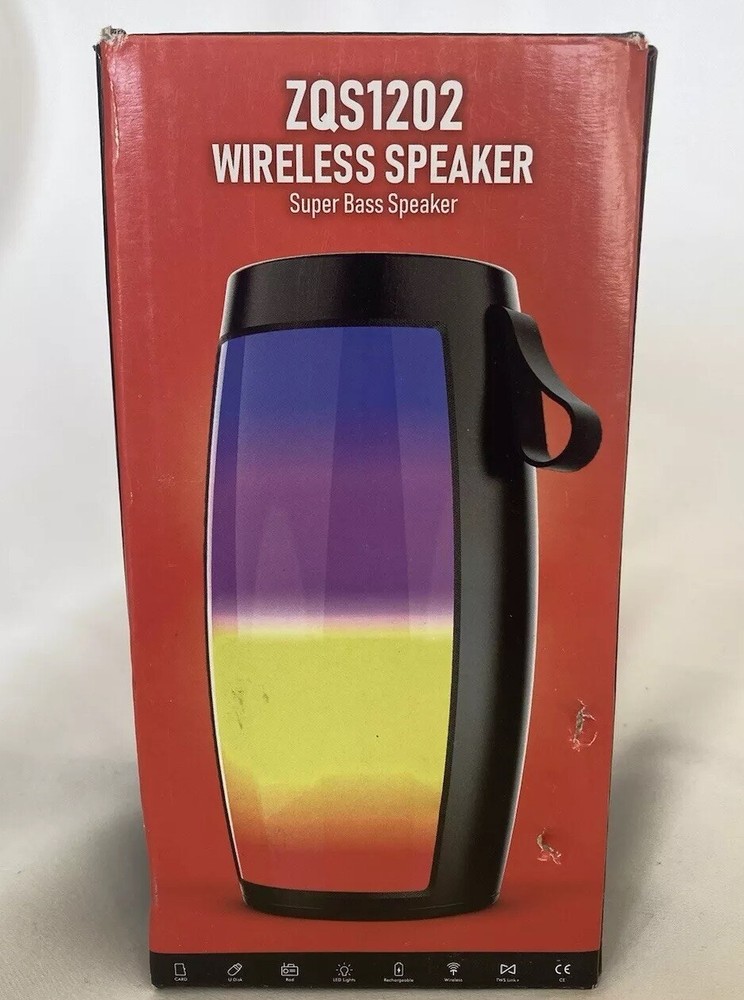 WIRELESS SPEAKER Super Bass Speaker LED Bluetooth Handheld Cellphone Accessory