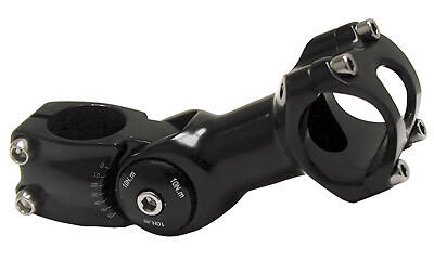 Summit 31.8mm Black Adjustable Angle 125mm Threadless Stem