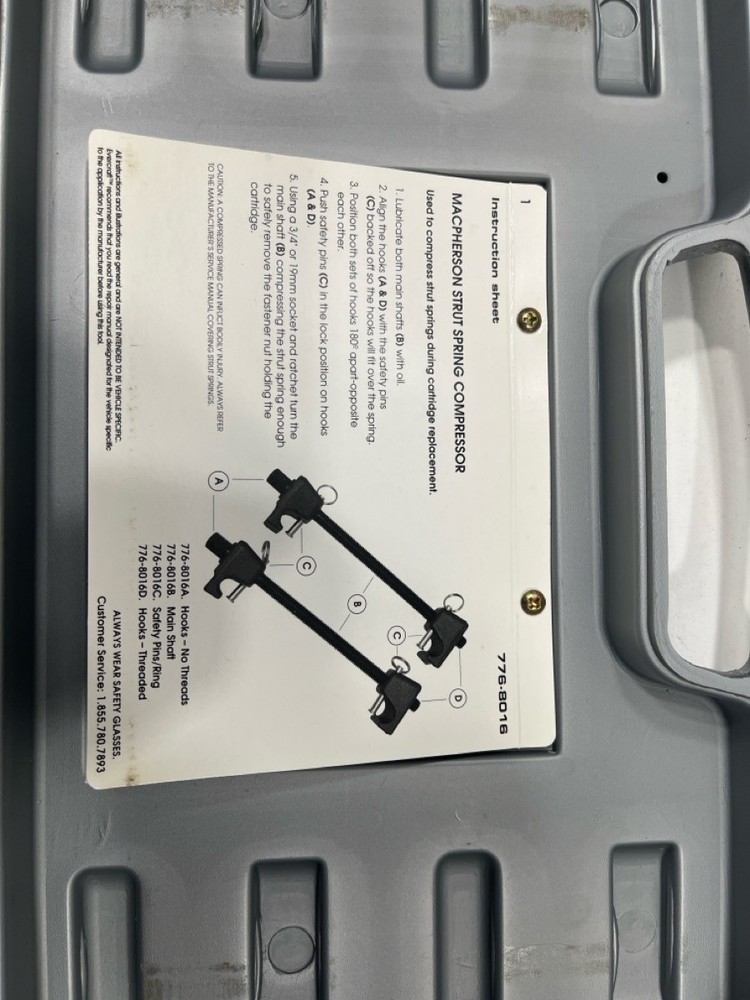 MACPHERSON STRUT SPRING COMPRESSOR 776-8016 (P13015520)