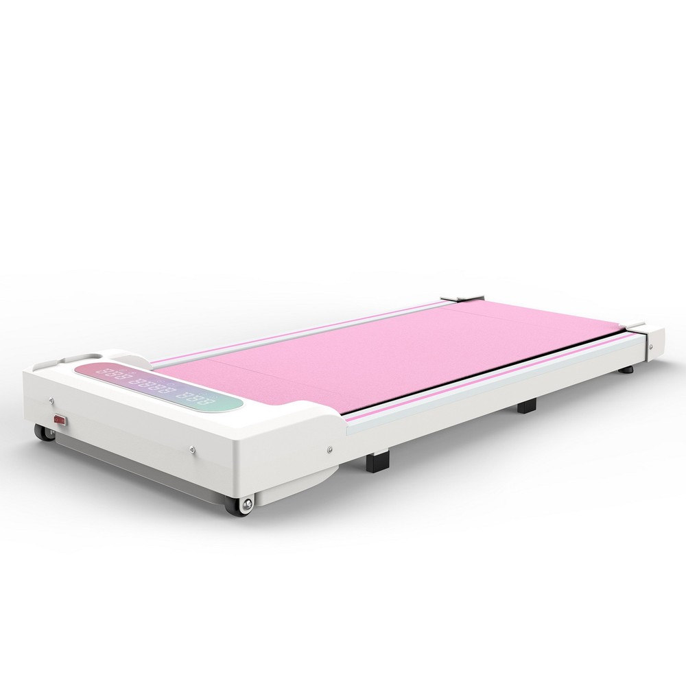 Folding Under Desk Pink Treadmill Jogging Walking Running Pad Machine 265LBS LED