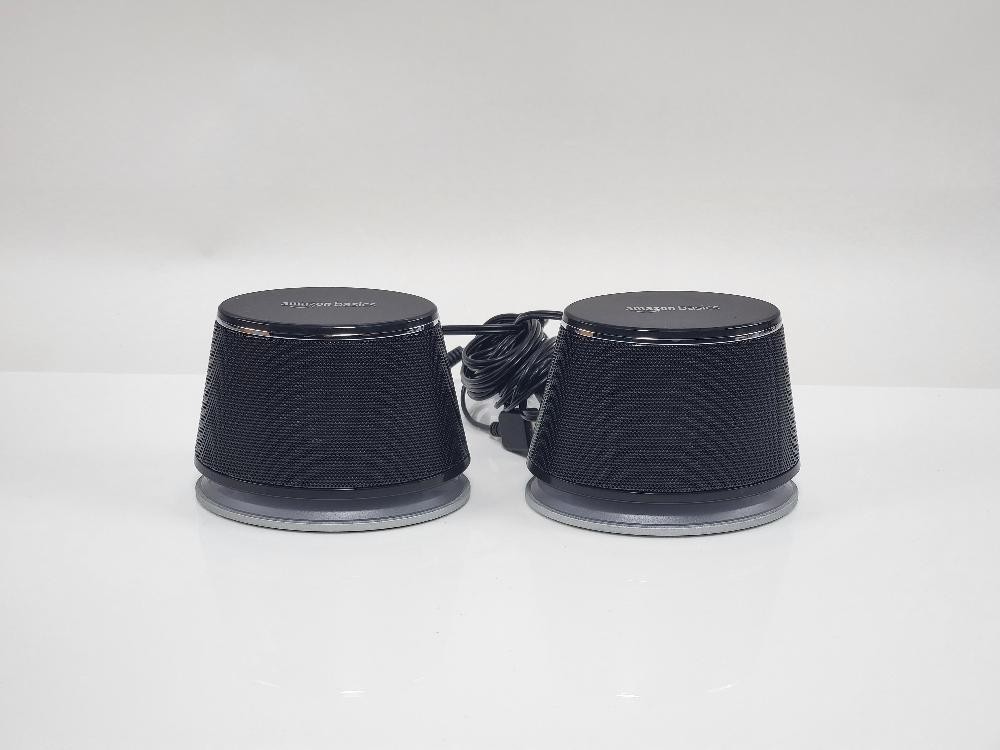 Amazon Basics Stereo 2.0 PC Speakers USB Powered 3.5mm Black