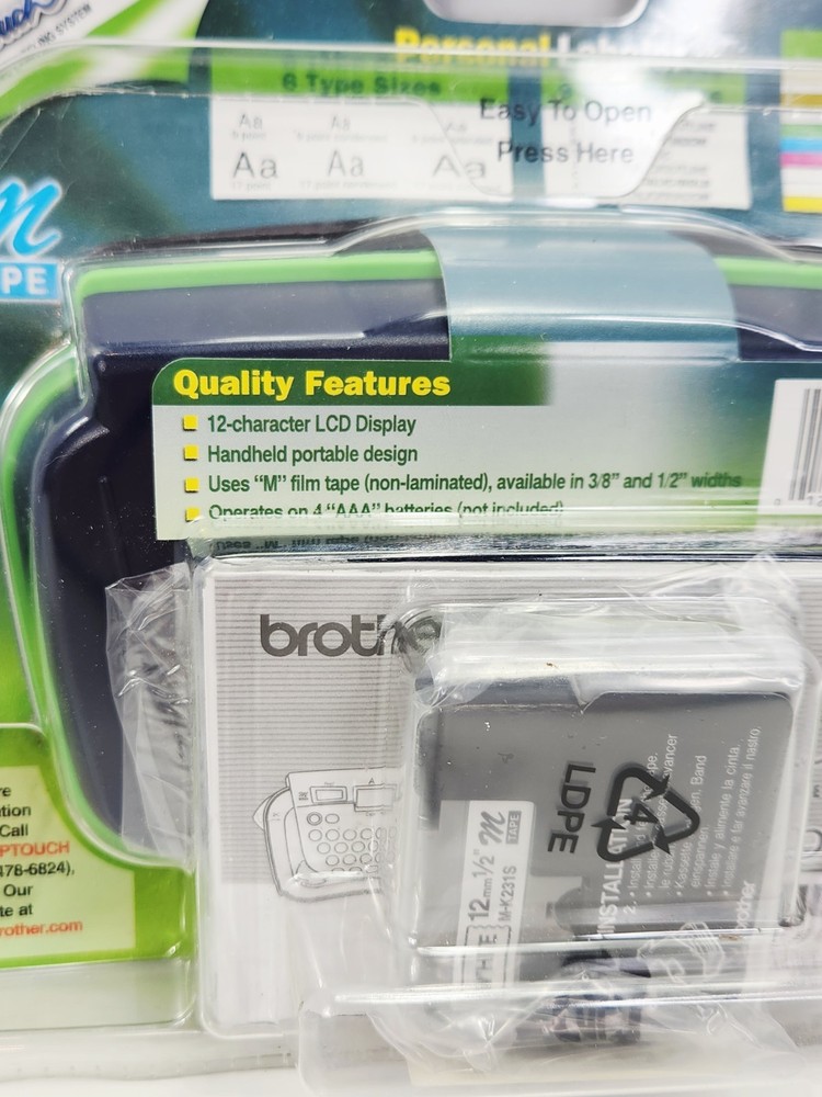 Brother PT-80 P-touch Personal Labeler Electronic Labeling System Open Box