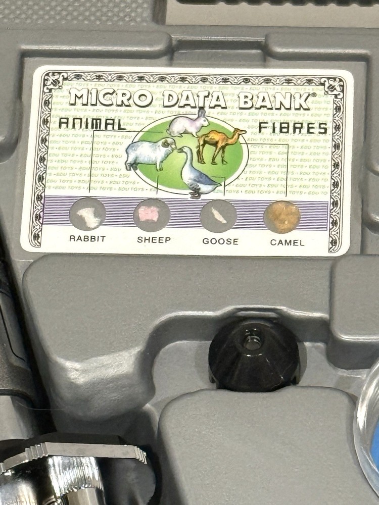 Kids Microscope Set Science Kit w/ Case Slides Tools Educational NEW Open Box