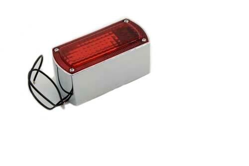 HARLEY RECTANGULAR TAILLIGHT TAIL LIGHT CUSTOM STYLE H-D VINTAGE OLD SCHOOL 12V