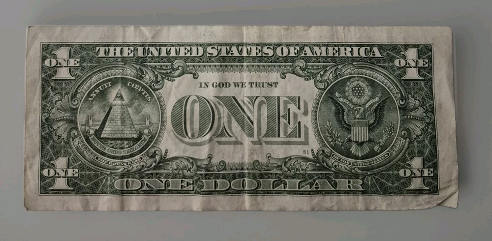 2021 Miscut Error Note #D23295646 2 Pairs Washington One Dollar Bill $1