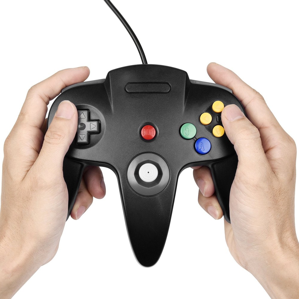 miadore N64 Classic Controller, Retro 64-bit Remote Gamepad Black