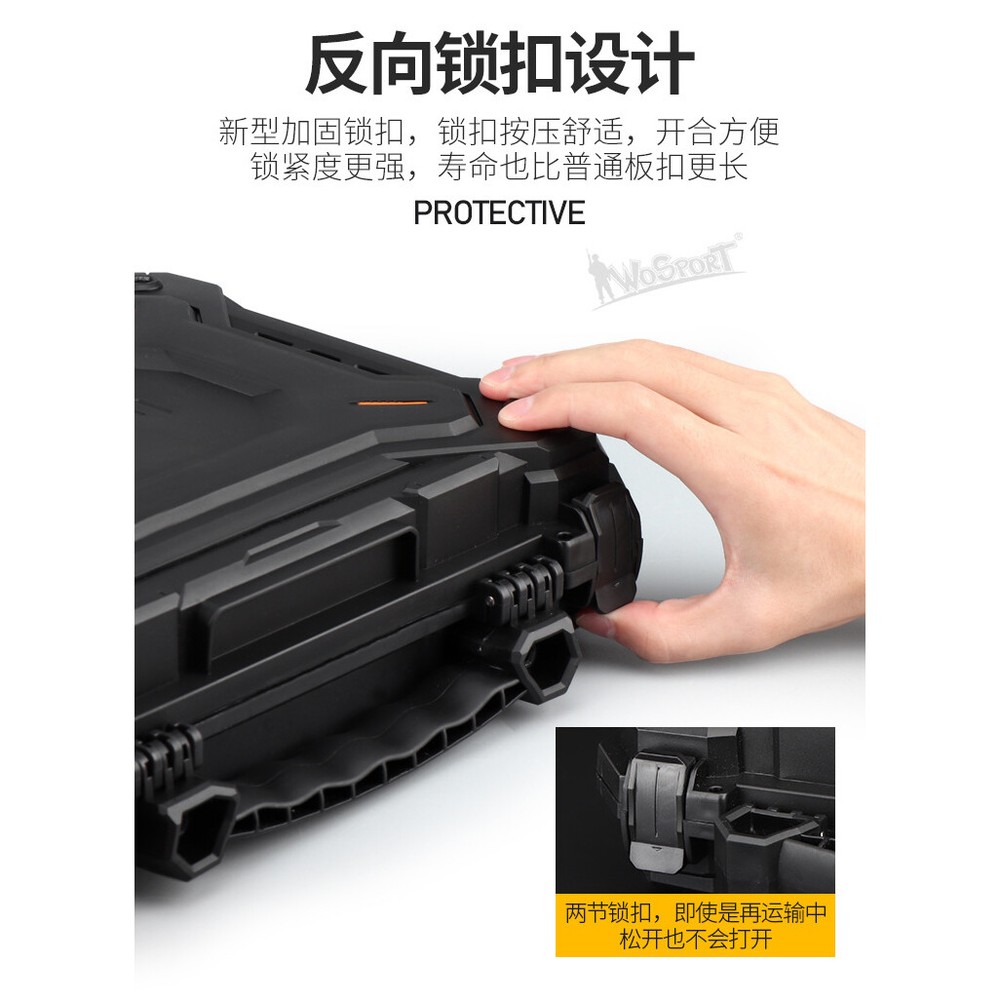 Portable Dustproof Waterproof Tactical Hard Case Tools Storage Box Carrying Case