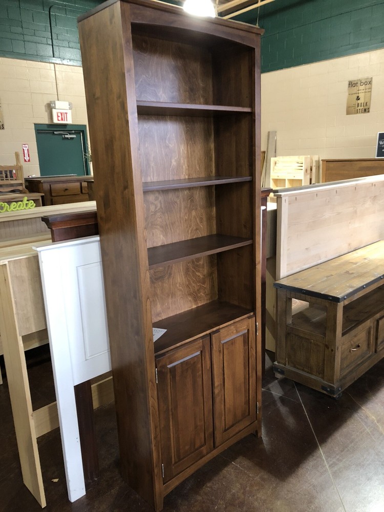 5 Shelf Bookcase - Solid Alder Wood.