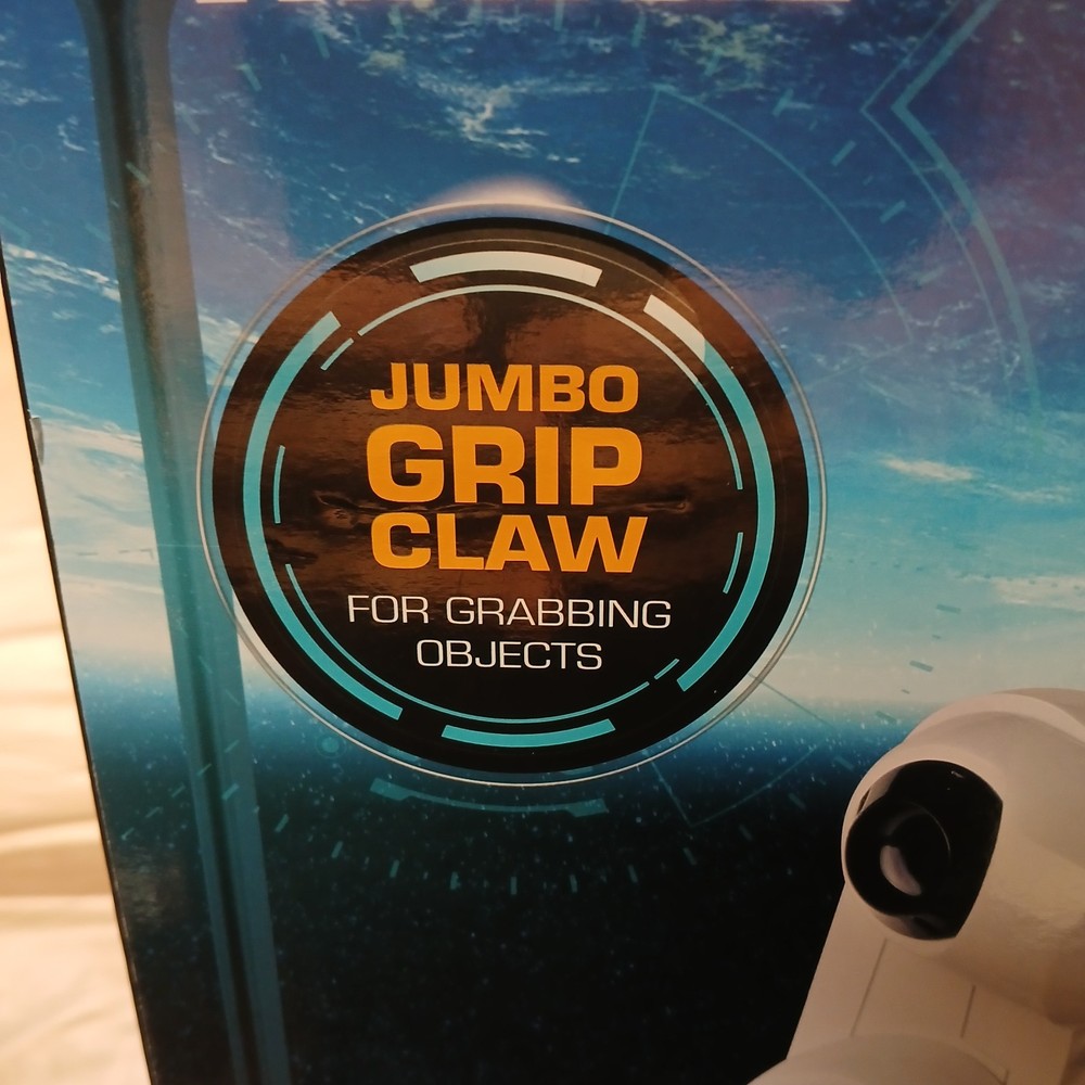 Sharper Image Remote Control Robotic Arm with Spotlight Claw Tank Tread Wheels