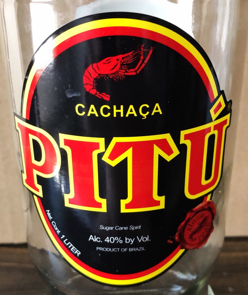 Pitu Brazilian Cachaca Empty Bottle (1 Liter)