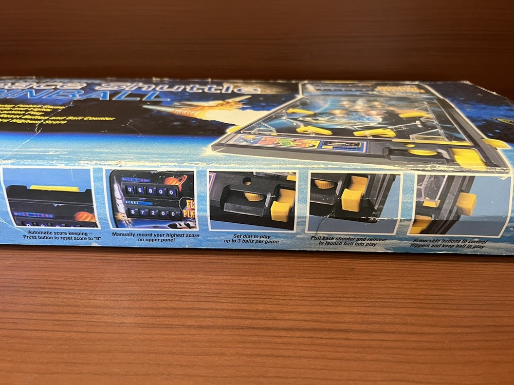Electronic Space Shuttle Pinball Feldstein & Associates RARE Needs Wire Fixed