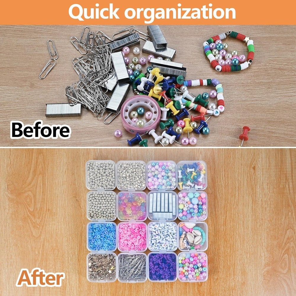 36PCS Organizer Box Small Organizers and Storage Containers Rectangle Holder