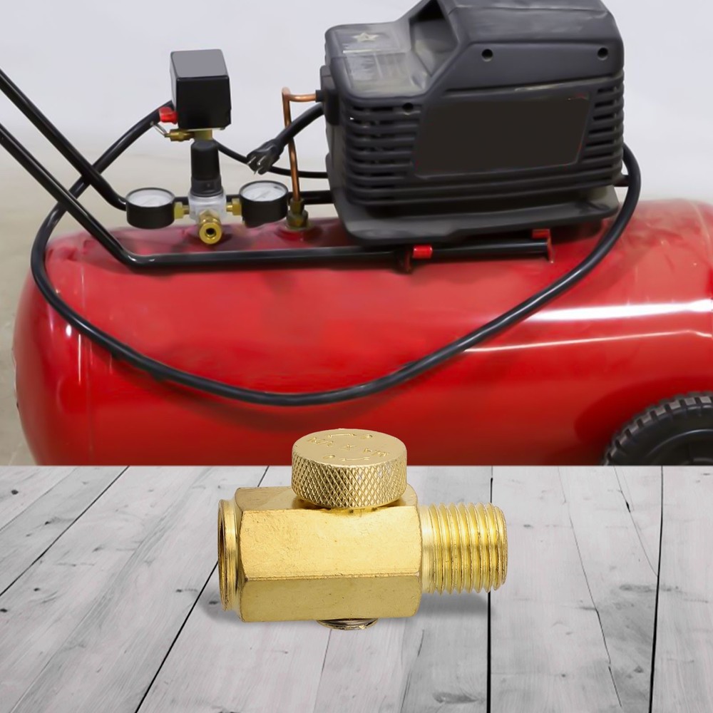 1pc Solid Brass NPT Inline Regulator Valve for Precise Air Pressure Control