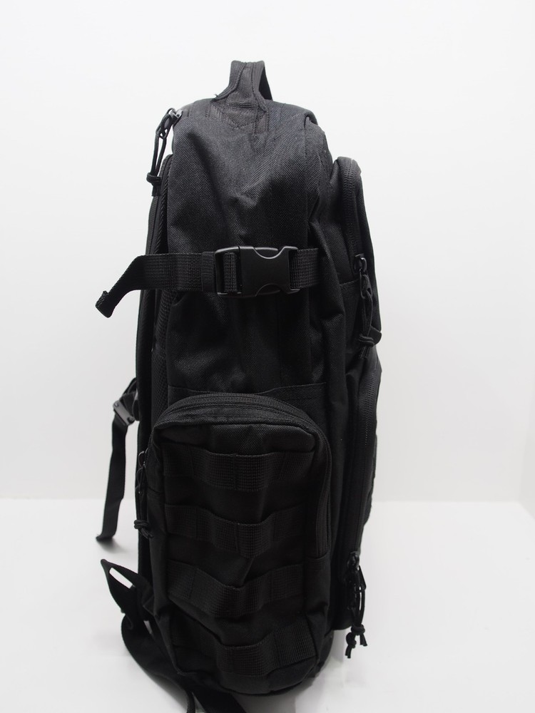 Military Tactical Backpack CORNERSTONE Multiple Compartments BLACK WITH LOGO