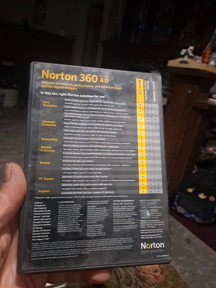 norton 360 version 4.0