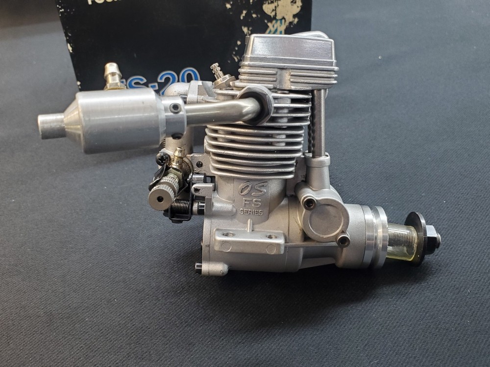 OS FS 20 FOUR STROKE, RC AIRPLANE ENGINE . LIGHTLY USED