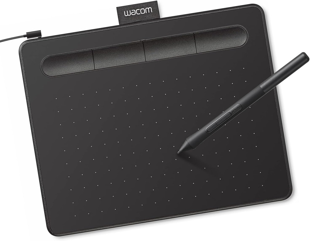 Intuos Small Graphics Drawing Tablet, Includes Training & Software; 4 Customizab