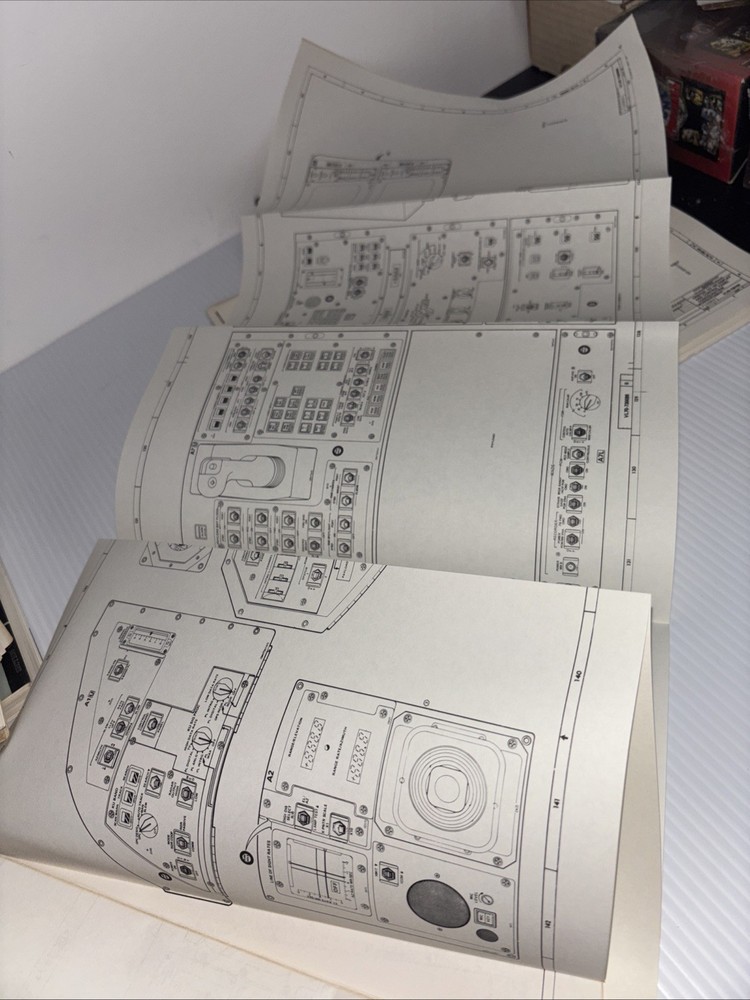 NASA Space Shuttle Orbiter Display & Control Panel Spacecraft Space Blueprint B