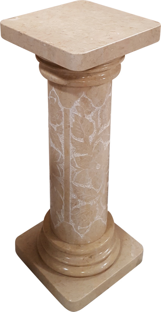 Solid Marble Pedestal Column 36" Tall. Pickup Only.