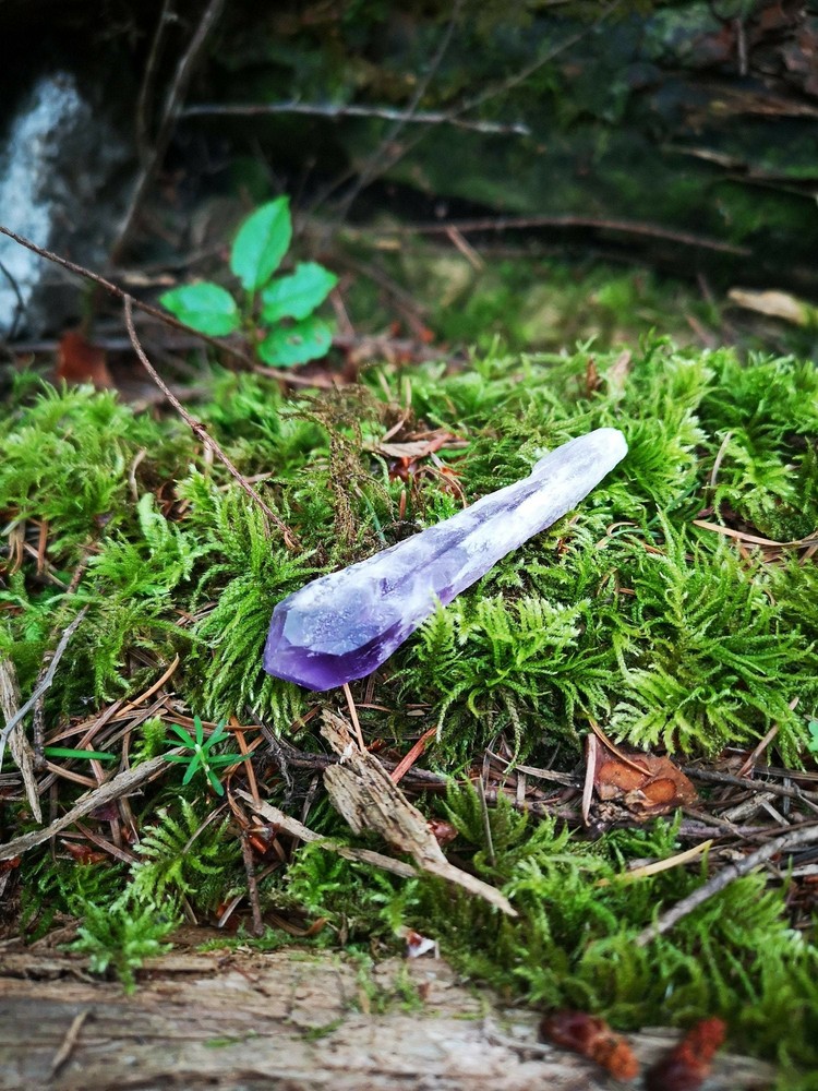 Brazillian Elestial Amethyst Wand/Points- Raw Crystals