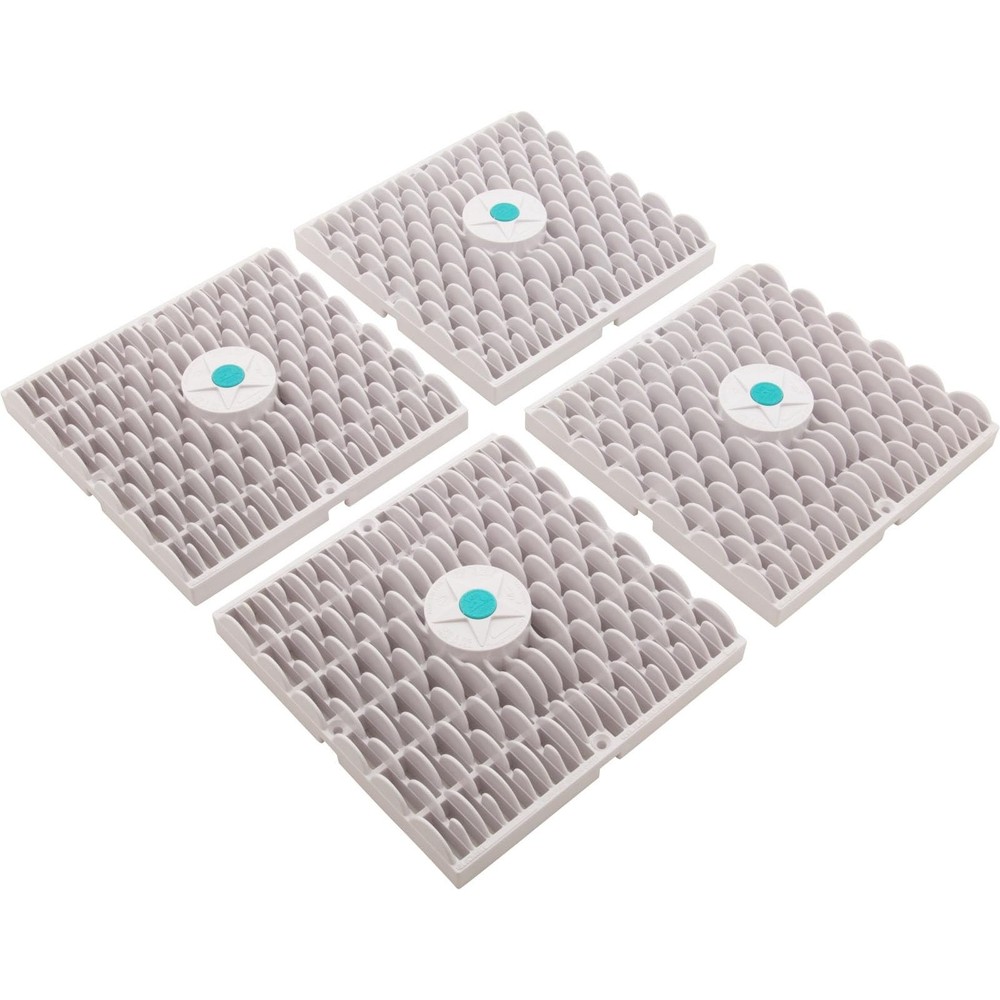 Aquastar Wave Drain With Frame And Grate - White