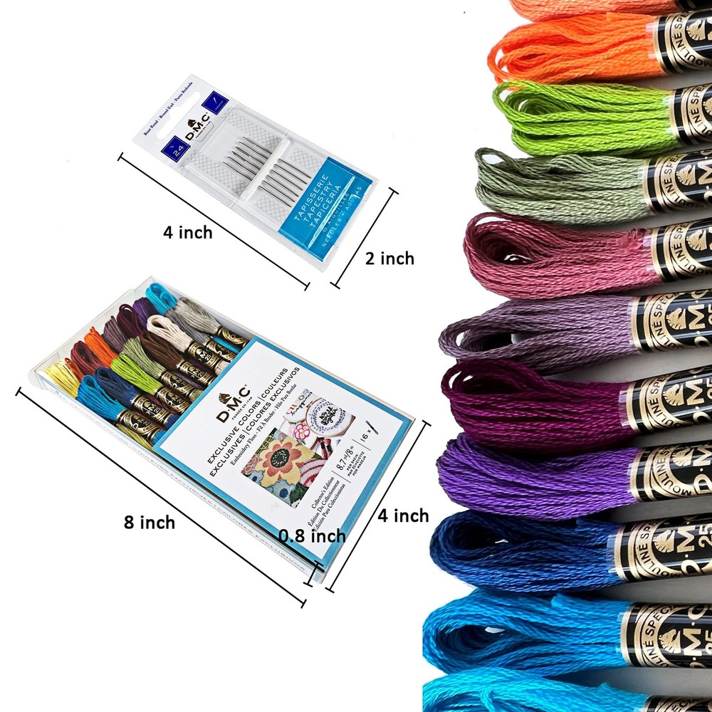 DMC Embroidery Floss, DMC Embroidery Thread Pack,Exclusive Colors,Kit Bundle ...