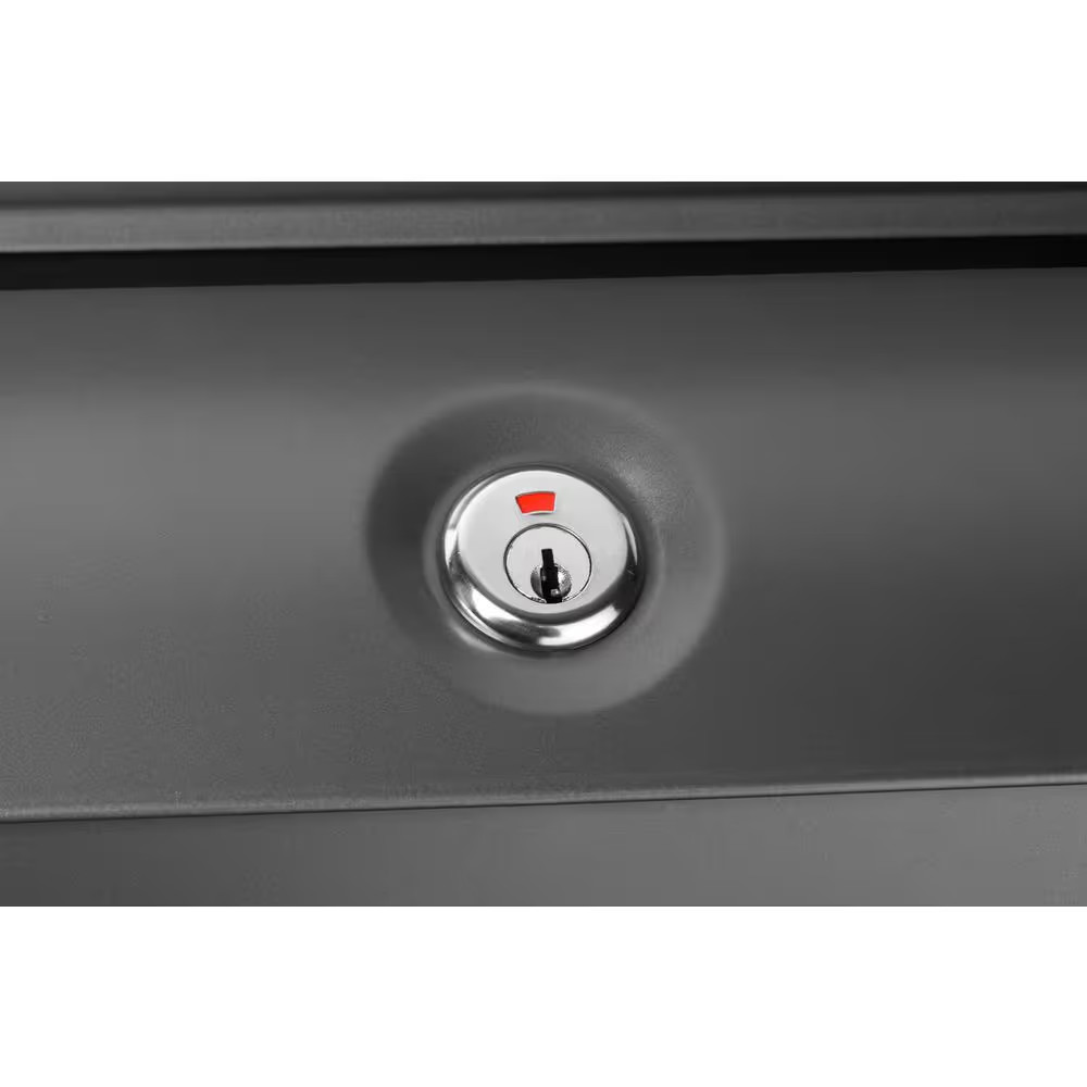 Aspen Graphite, Small, Steel, Locking, Wall Mount Mailbox