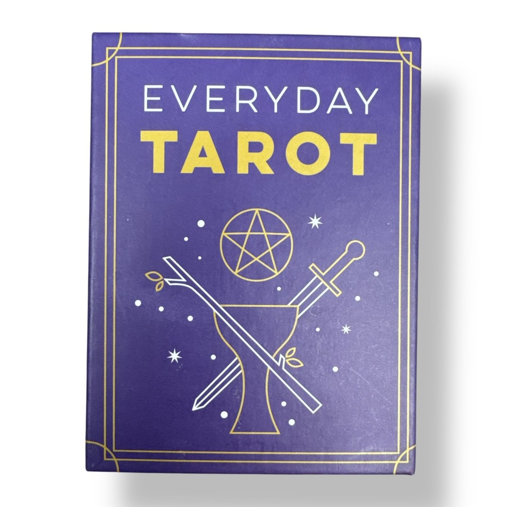 Everyday Tarot Card Deck & Guidebook Set Modern Illustrated Divination Kit