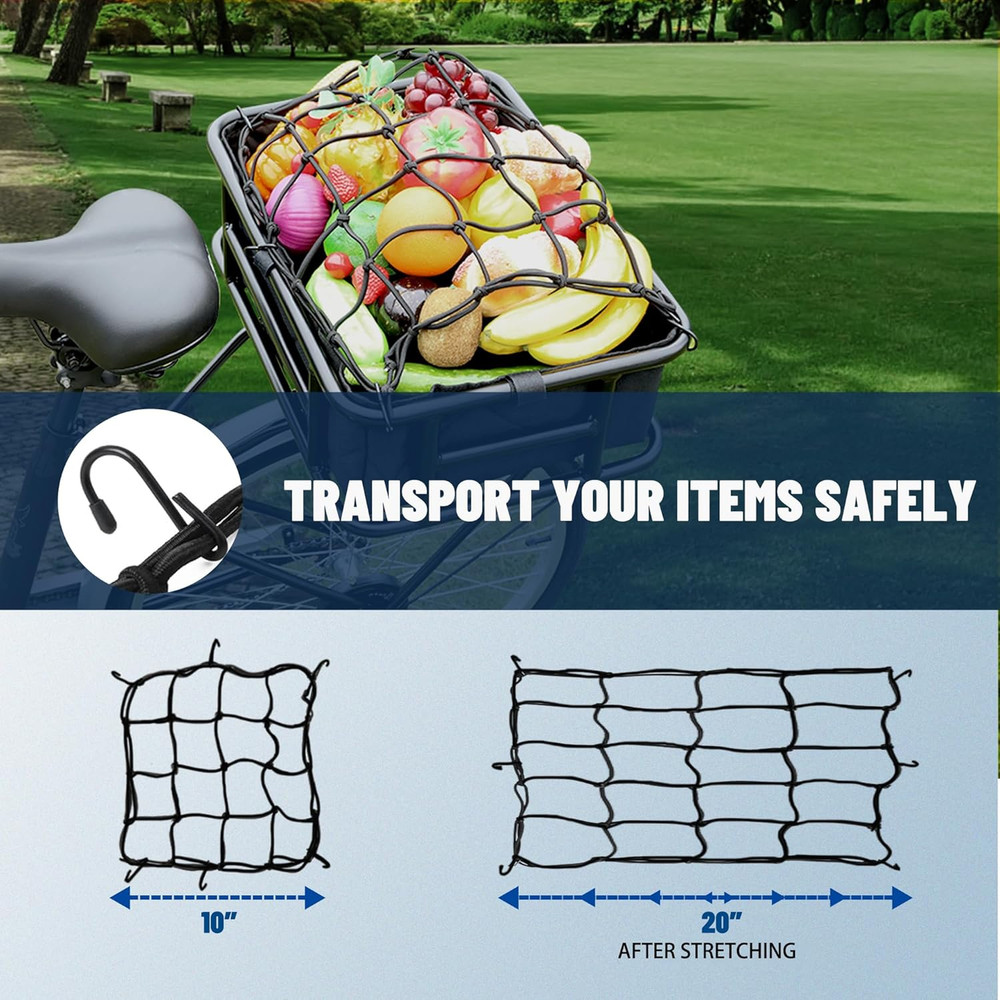 Bike Basket Liner & Cargo Net,Reusable Thickened Lining Bicycle Basket Accessory
