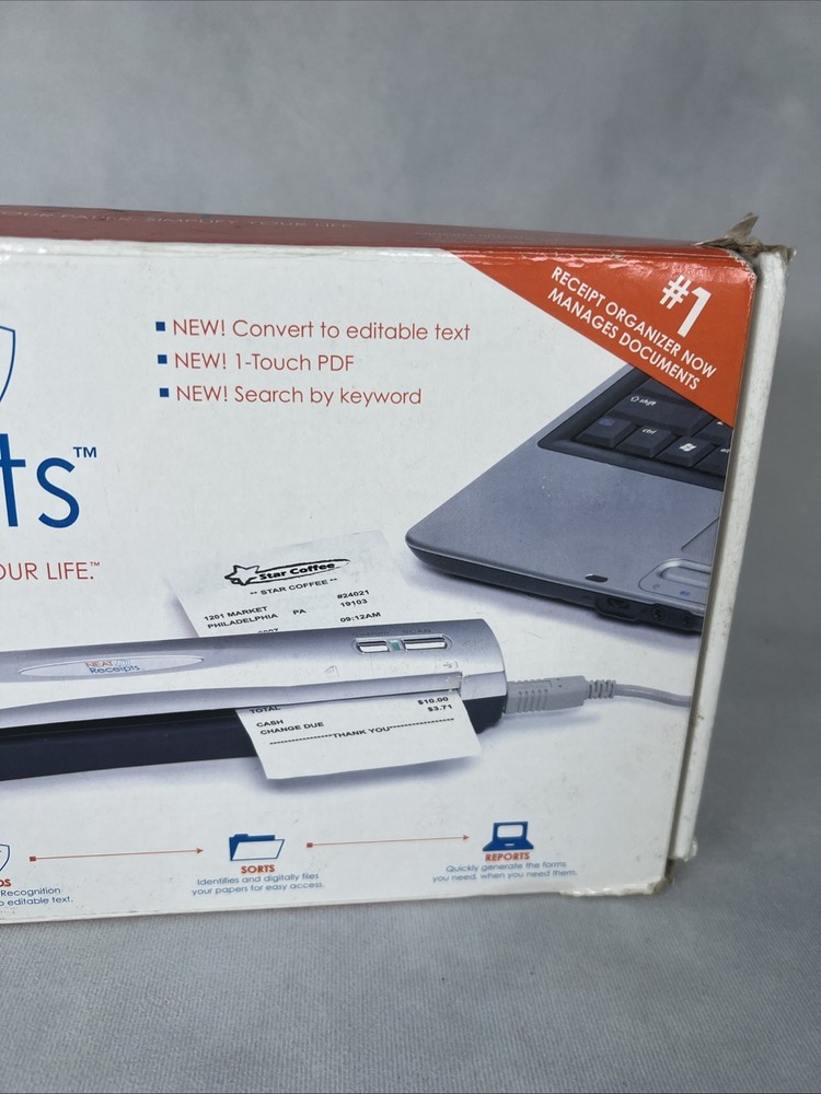 NeatReceipts Mobile Receipt and Document Scanner **No Disc**