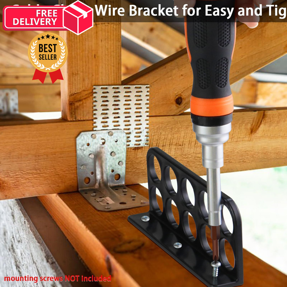 20Pack Cable Chase-Wire Bracket,Cable Support Wire Bracket 20 Pack, Black