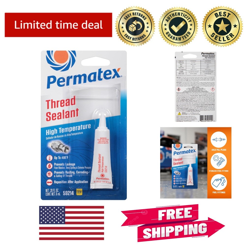 6ml High Temperature Thread Sealant - Moisture & Vibration Resistant