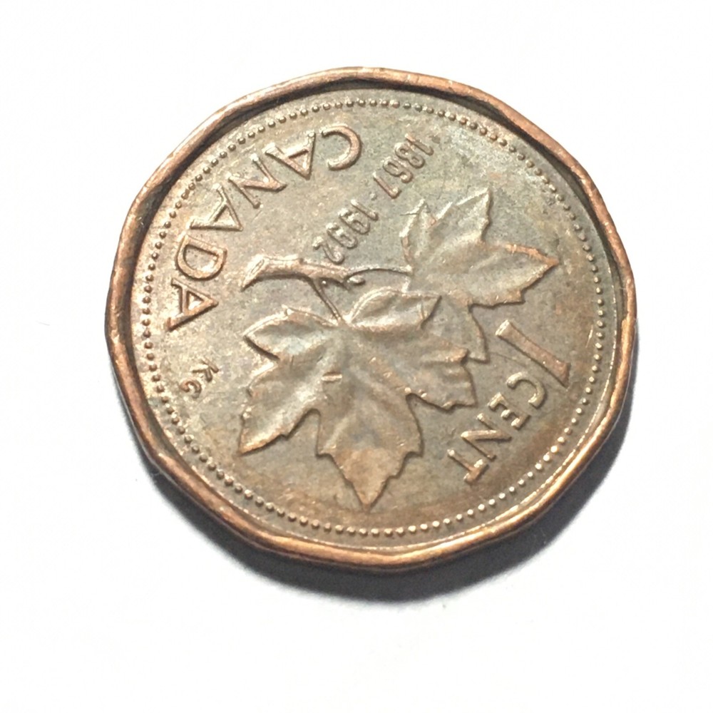 1992 CANADA ONE CENT COIN.