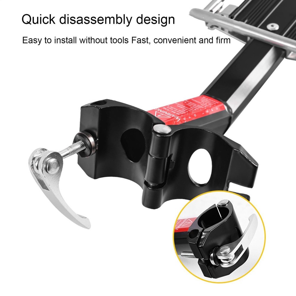 Quick Release Rear Rack | Bike Cargo Rack With Light Universal Adjustable Rack