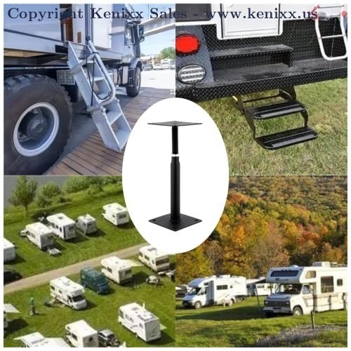 2 Pack Adjustable Support Jack for The Floor Post Floor Joist Black