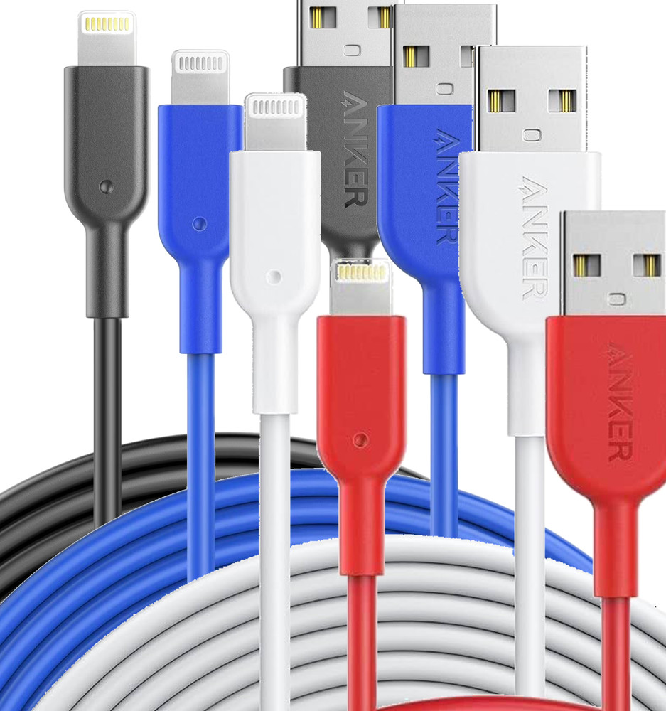 NIB - ANKER Powerline Lightning Cable, 6ft USB Charging/Sync MFI Certified USB-A