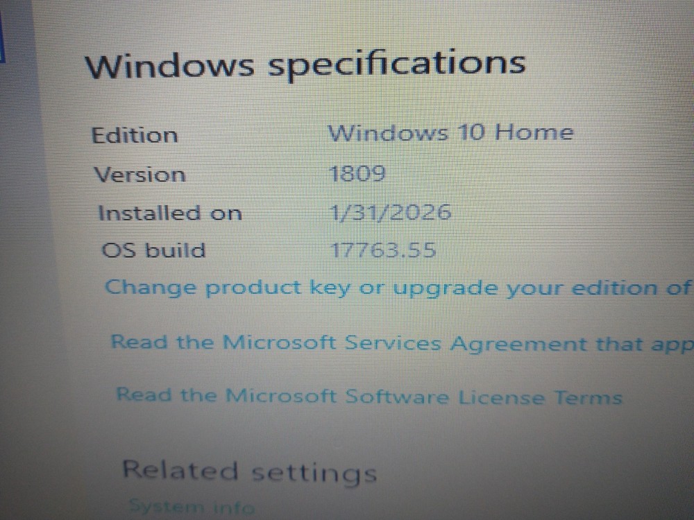 Old Windows 10 (Version 1809 – OS Build 17763.55) Bootable USB