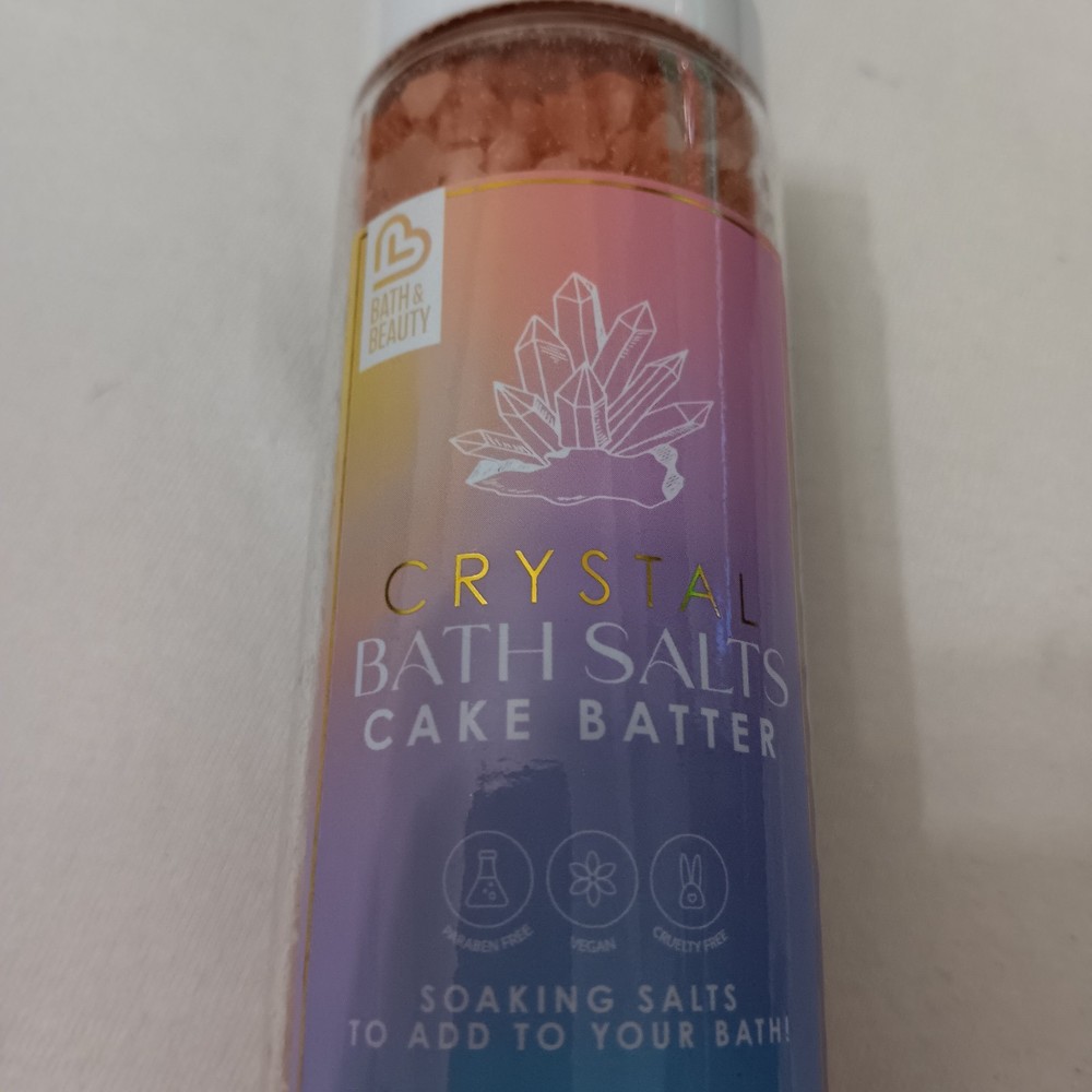 Crystal Bath Salts 7.93oz Cake Batter Sealed